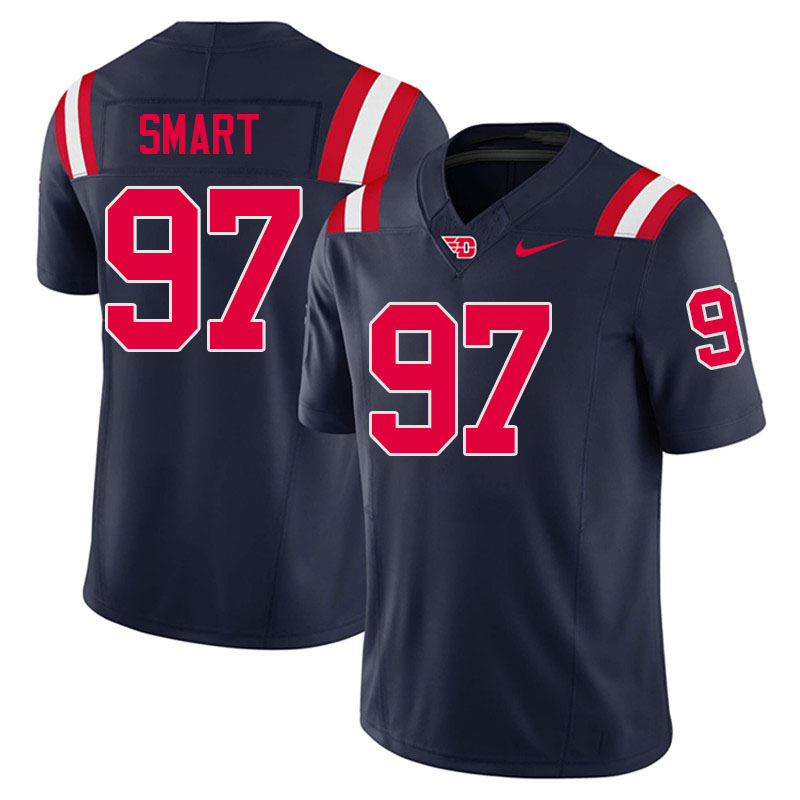 Dayton Flyers #97 Robby Smart College Football Jerseys,Uniforms-Navy